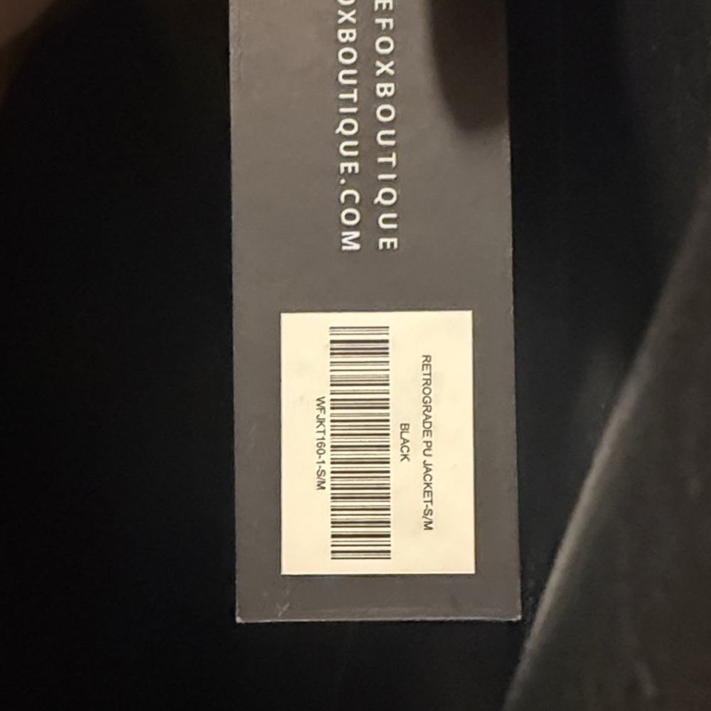 White Fox Boutique Black Bomber Jacket - Picture 6 of 6